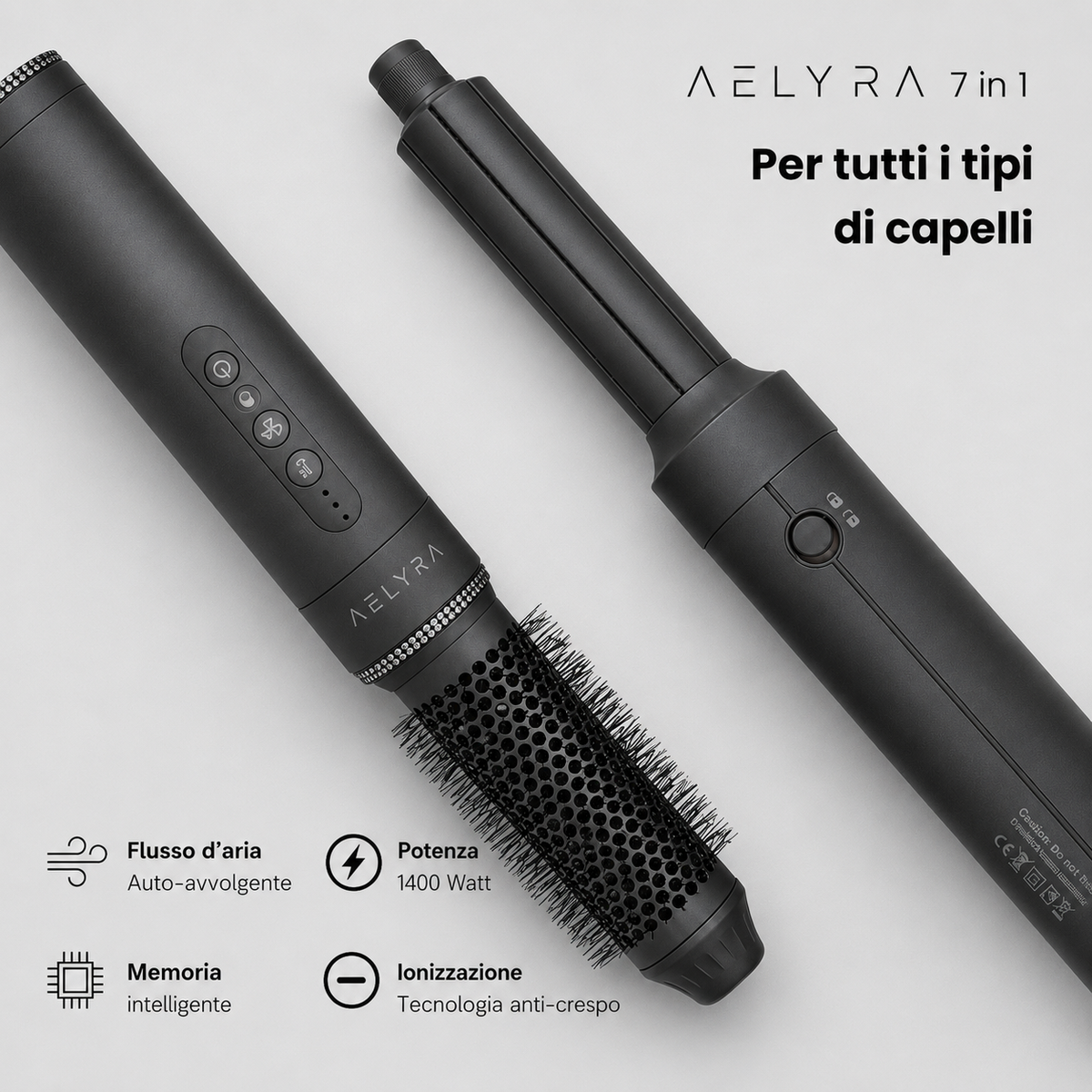 AELYRA 7-in-1 · Nero Opaco